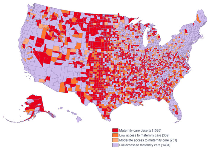 March of Dimes map